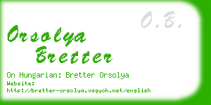 orsolya bretter business card